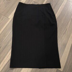 Cache Women's Black Pencil Skirt with Slit ~ Size: 0 ~ EUC